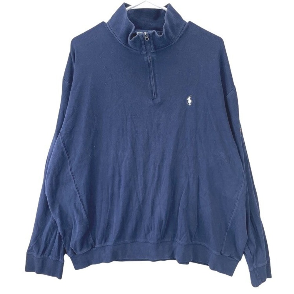 Polo Golf Ralph Lauren 1/4 Zip Pullover Sweatshirt Mens XXL Blue Pinehills Club